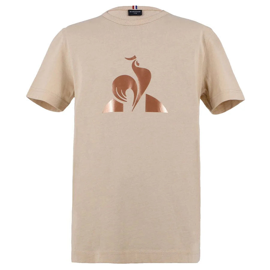 Le Coq Sportif - T-Shirt T/T Logo Criança Bege