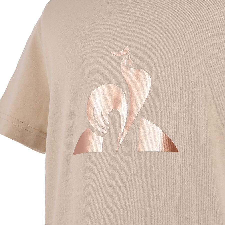 Le Coq Sportif - T-Shirt T/T Logo Criança Bege